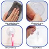 Kyuionty 30 Pack Suction Cup Hooks, 30mm Clear Plastic Suction