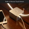 Brightech Circle - LED Modern Bedroom Nightstand Lamp - Super