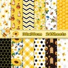 Bee Scrapbook Paper 12 x 12 Double Sided - 24