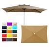 GLDDFDG Outdoor Patio Umbrella Replacement Canopy 6 Ribs, 6.5X10 Ft