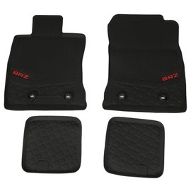 Subaru All Weather Rubber Floor Liners w/Logo for 2022 2023 2024 BRZ - J501SCC000 - Genuine OEM