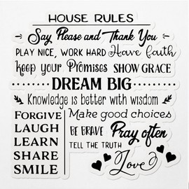 ANGDEST CLUB Decal Stickers of House Rules Premium Indoor (No Waterproof) Vinyl Decal Stickers for Laptop Phone Accessory Helmet Car Window Mug Tuber Cup Door Wall Decoration - USCVER3f64622BL0124