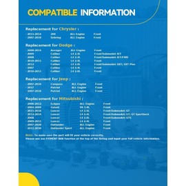 PHILTOP Front Disc Brake Rotor and Ceramic Brake Pad Set Kit For Jeep 2007-2017 Patriot, Jeep 2007-2016 Compass, Dodge 2008-2014 Avenger, Chrysler 2011-2014 200, Mitsubishi 2011-2020 Outlander Sport