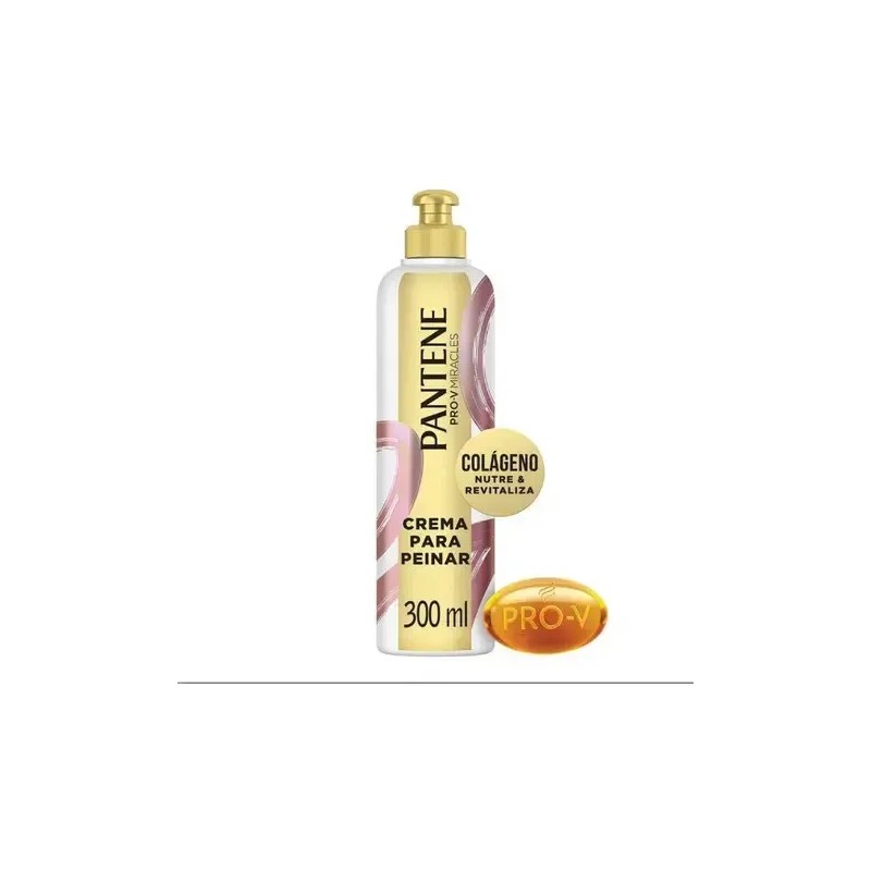 Crema Peinar Pantene Pro Miracles Colágeno 300 Ondas Relajadas