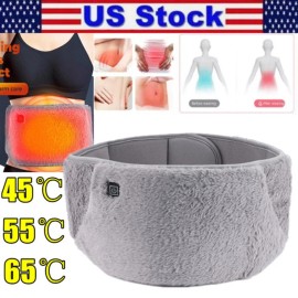 Hailicare 2 In 1 Electric Heating Waist Belt Warm Thermal Pad USB Warmer Hand Rechargeable