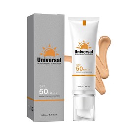 LMDGDS Feuchtigkeitsspendende Get?nte Sonnencreme LSF50+ PA+++ 50ml - Leichte Textur Sonnenschutz f??r Sensible Haut | Mit Hyaluron, Kollagen & Vitamin E | Wasserfester & UV-Schutz ohne wei?e R??ckst?nde