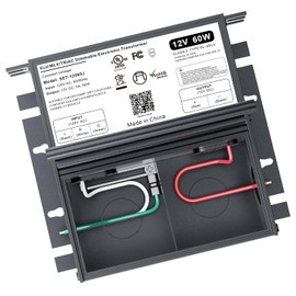 60W 12V Dimmable LED Driver for Lutron & Leviton Dimmer, Triac/ELV/MLV AC to DC Power Supply Transformer for LED Strip Light Dimmable, Constant Voltage Projects, UL&FCC-Listed, Class 2