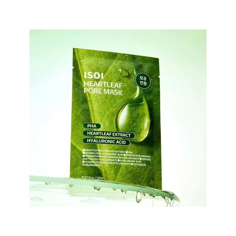 Isoi [아이소이]어성초 포어 마스크 23ml X 5매 [ISOI] Mugwort Pore