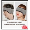 Agatige Soundproof Sleep Earmuff Headband Sleeping Noise Cancelling Ear Wrap