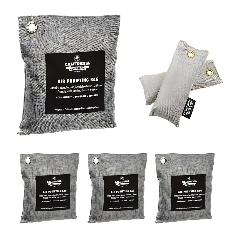 CALIFORNIA HOME GOODS AIR PURIFYING BAMBOO CHARCOAL BAGS 1-500 3-200G