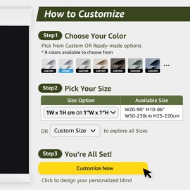 FOIRESOFT Noiseless+ Cordless Custom Blackout Roller Shades [White, W 32 x H 48 inch] Room Darkening Block Sunlight, Thermal Insulated Windows Blinds for Day and Night Privacy
