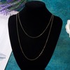 PandaHall 1M 14K Gold Filled Necklace Chain Thin Cable Chains