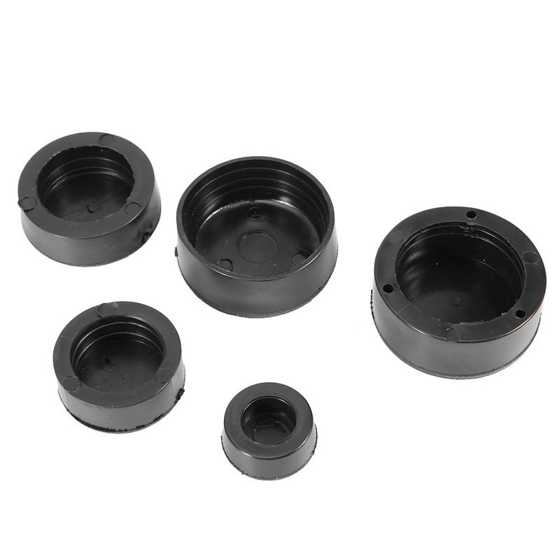 5PCS Motorcycle Frame Hole Cover Caps Plug Kit Decor for