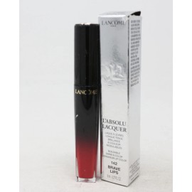 Lancome NWB Lancome L'absolu Lacquer Longwear Lip Color 142 Brave Lips 0.27oz/8ml