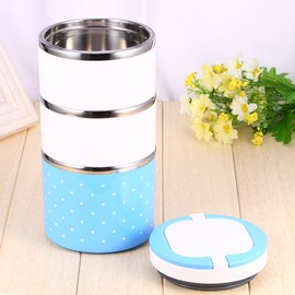 LetCart Lunch Box-1-3 Layer Stainless Steel Insulation Thermo Thermal Lunch Box Food Container Hot