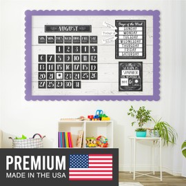 Hadley Designs Black and White Classroom Calendar Set Bulletin Board Sets for Teachers - School Calendar for Classroom, Classroom Calendar Bulletin Board Set for Classroom