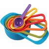 Measuring Cup and Spoon Set of 6 Food Grade Multicolor