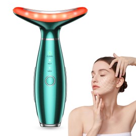 YUNRUO Neck Face Massager, 3-in-1 Portable Facial Massager (Green)