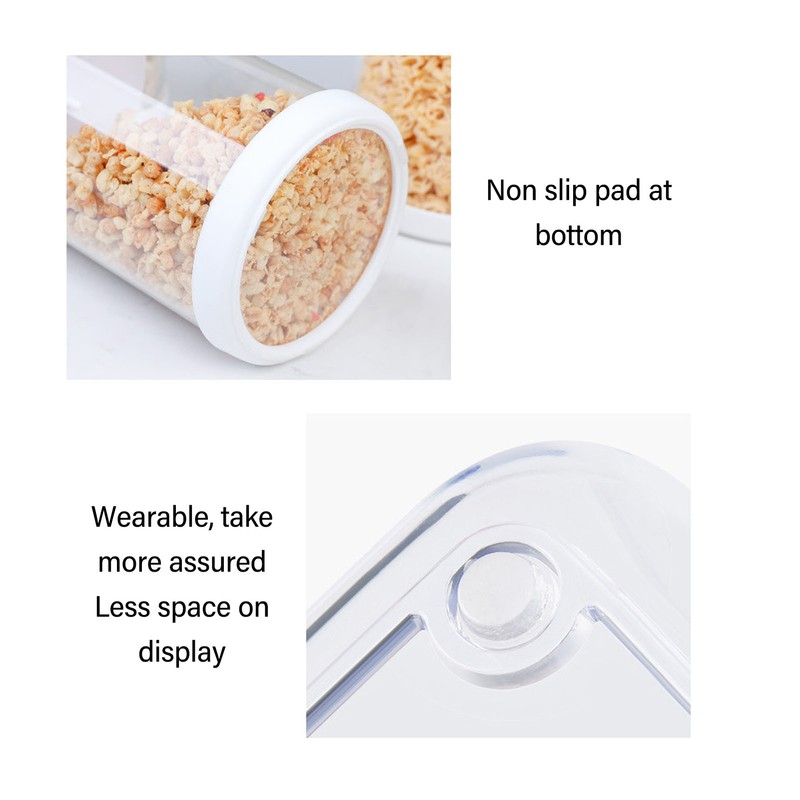 Food Storage Container Leakage Proof Airtight Food Organizer with Push