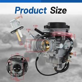 WFLNHB Carburetor Carb Replacement for Yamaha Kodiak 400 YFM 400 YFM400 Big Bear 400 Grizzly 350 450