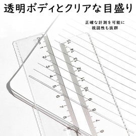 LKCCTK 5.9 inches (15 cm) Clear Plastic Ruler Set of 10 for Studying and Drafting, Elementary School Students, Stationery, Teachers, Office Supplies, Measurement, Study, Learning Tools