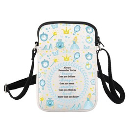 FUSTMW Princess Crossbody Bag Fairy Tale Princess Gifts Princess Small Crossbody Cell Phone Purse Shoulder Wallet Bag, Princess Bag C