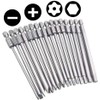 Bestgle 16 Pcs Long Magnetic Screwdriver Bits, 1/4 Inch Hex