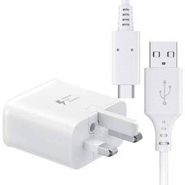 For Lenovo Tab M10 (Gen 3), M10 Plus (3rd Gen) M11, M10 HD (Gen 2), Tab P11, P11 Pro, P11 Plus, P12, Mains Charger Adapter Type C Charger UK 3 Pin Connector