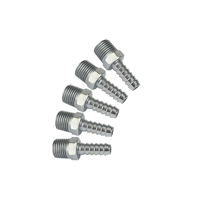 1/4" BSP Thread Hose Tail 1/4" (6mm) Pipe Connector Air