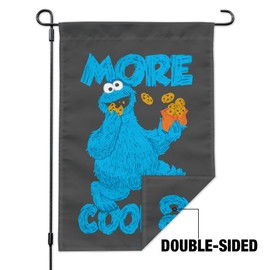 Sesame Street Cookie Monster More Cookies Garden Yard Flag