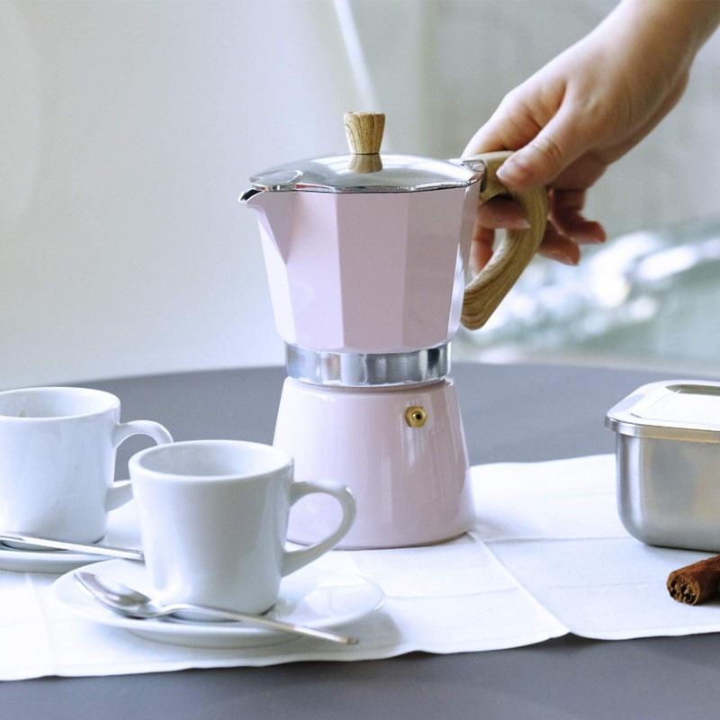 Gnali & Zani VEZ009/IND/RED Espresso Maker, Aluminium, Red