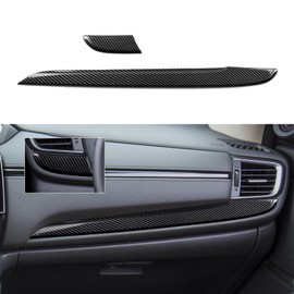 BRMYL Car Dashboard Decor Strips Decals for Honda CR-V 2017 2018 2019 2020 2021 2022 Accessories CRV ABS Carbon Fiber Interior Stickers