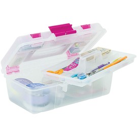 Creative Options 114-082 Molded Storage Craft Box with Lift-Out Tray, 13-inch