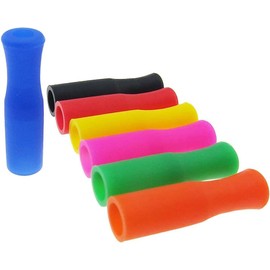 20 Pcs Silicone Straw Tips, Metal Straws Tips Covers Reusable Teeth Protectors, Prevent Scald Straw Silicone Tips Eco Friendly Covers Fit for 6mm Wide Stainless Steel Straws