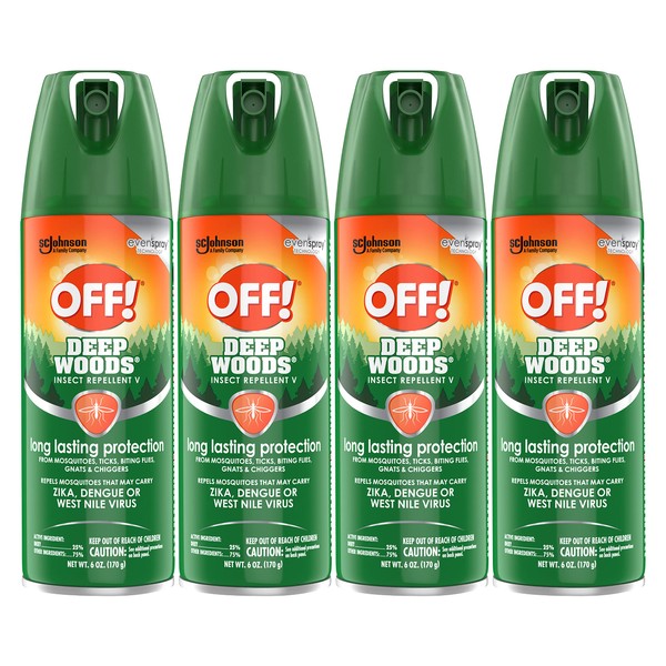 OFF! Deep Woods Insect Repellent 6 oz (Pack of 4)