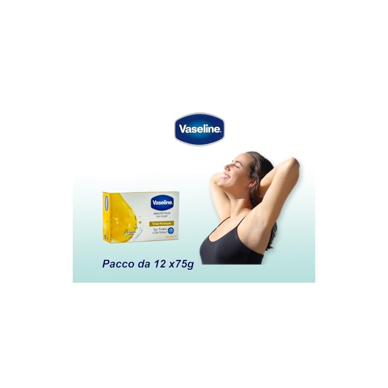 Vaseline Healty Plus Total Moisture Soap 12 x 75g |