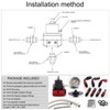 WENJTP EFI Fuel Pressure Regulator Kit with 0-100psi Pressure Gauge