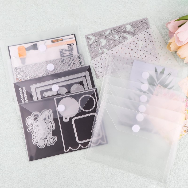 20Pcs/Set 10 Rubber Magnetic Sheets 0.5mm Thickness with 10 Clear