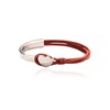 Leather Wrap Bracelet Black Leather Cuff Bracelet Heart Leather Bracelet