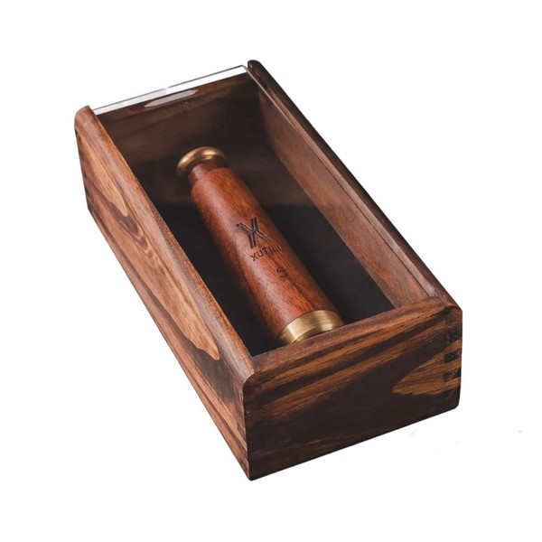 Xutill | Telescope Salt Grinder with Wooden Case - Premium Seasoning Mill Molinillo Salero