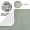 Dish Drying Mat 18x24 For Kitchen Counter Sage Green Absorbent
