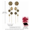 QinmiGarden - Aretes Extra Largos Mujer Leopardo Con Cadenas Y