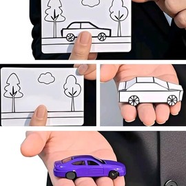 Appearing Car Magic Trick – Draw a Car and It Magically Appears, Fun Magic Set for Beginner, Easy to Do Magic