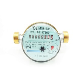 'Water Meter DN 15 (1/2 Inch 110 mm for Cold Water