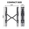Adjustable Black Laptop Stand – Portable Foldable Plastic Riser for