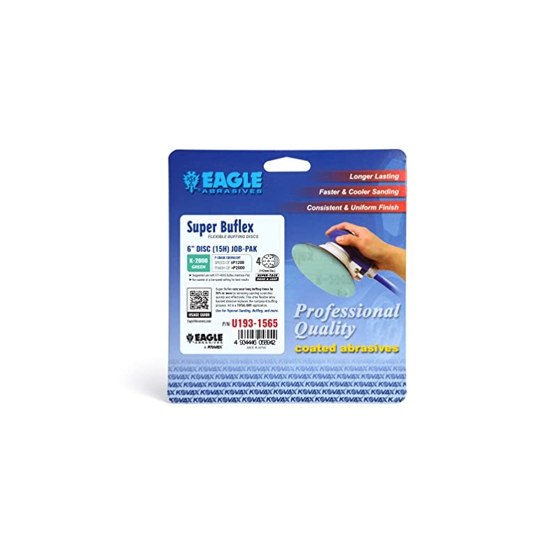 Eagle U193-1565 6 inch DRY Super Buflex Discs - 15