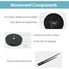 FERRISA Frameless DIY Wall Clock, 3 in 1 Large 3D