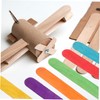 DOITOOL 50pcs Jumbo Popsicle Sticks for Crafts Colorful Crafting Sticks