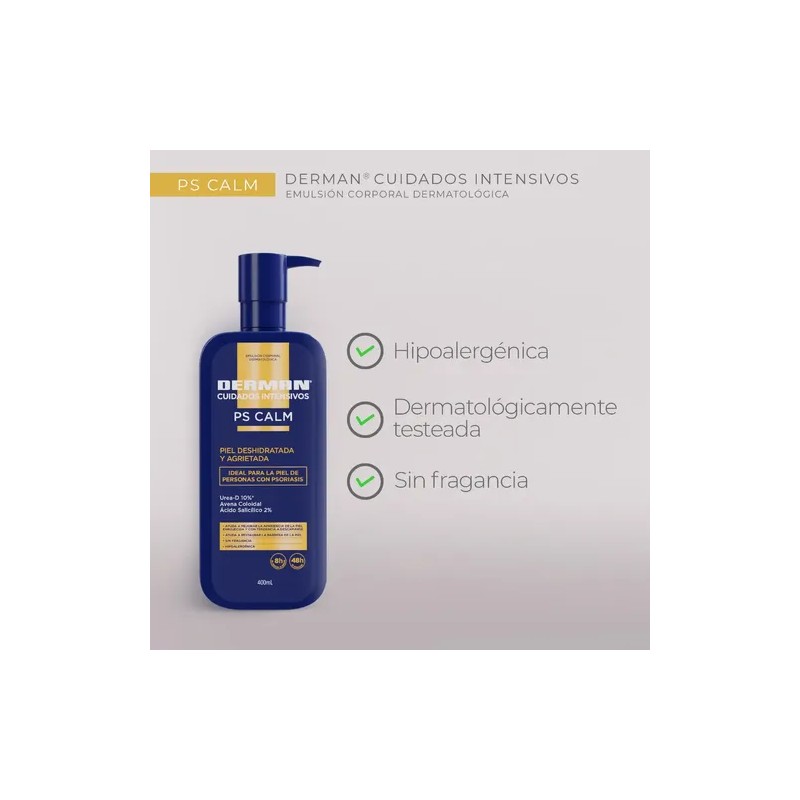 Derman Cuidados Intensivos PS Calm | Emulsión | 400 mL