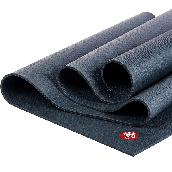 Manduka PRO Lite Yoga Mat - Lightweight For Women and Men, Non Slip, Cushion for Joint Support and Stability, 4.7mm Thick, 71 Inch (180cm), Thunder Grey